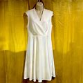 Calvin Klein Dresses | White Gently Used Calvin Klein Cocktail Dress | Color: White | Size: 10