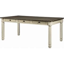 Bolanburg Rectangular Dining Table, White/Oak D647-25, Kitchen & Dining Room Tables, By Signature Design By Ashley
