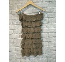 Rendez-Vous By Paul & Joe Sister Crochet Tiered Strapless Mini Dress