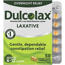 Dulcolax, Laxative, 50 Comfort Coated Tablets, DUX-02003