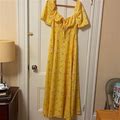 Chicme Dresses | Chicme Yellow Floral Long Dress | Color: Yellow | Size: L