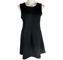 Holly Bracken Women's Dress Size M Black Sleeveless Pleats Summer