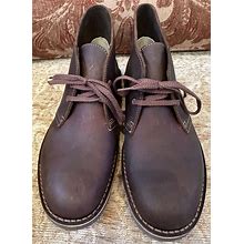 Men's Shoes Clarks DESERT BOOT Lace Up Chukka Boots 7.5 BEESWAX LEATHER New