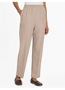 Blair Women's Alfred Dunner® Classic Pull-On Pants - Tan - 10 - Misses