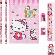 Cute Back To School Supplies For Kids, Kawaii Cat Stationary Set, Pink Stationery Set Back To School Gifts For Students First Day Of School Birthday