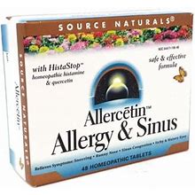 Source Naturals Allercetin Allergy Sinus 48 Tablets