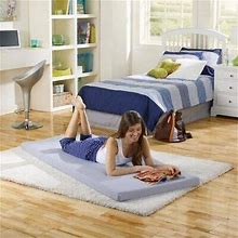 Simmons Beautysleep Siesta Memory Foam Mattress: Roll-Up Guest Bed/Floor Mat, 3"