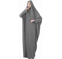Ediodpoh Women's Solid Color Maxi Dress Dresses For Women Grey M