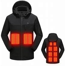 Tomfoto USB Heating Jackets Warming Coat Winter Flexible Electric Thermal Clothing Fishing Hiking Warm Clothes