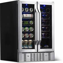 Newair 18 Bottle/ 52 Can, Dual Zone Wine And Beverage Cooler