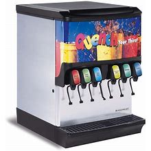 Multiplex 2705020 Countertop Ice & Soft Drink Dispenser W/ 6 Valves - 150 Lb Ice Capacity, 120V, Stainless Steel