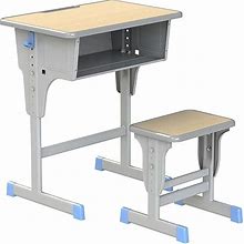 School Desk,Student Desk And Chair Combo,Height Adjustable Children's Desk And Chair Workstation With Drawer,Suitable For School Study,Home Review,Wr