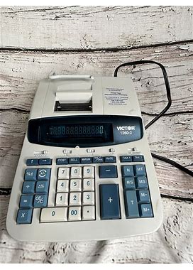 Victor 1260-3 Printing Calculator Excellent Working Condition