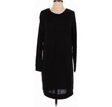 For The Republic Casual Dress - Sweater Dress: Black Dresses - Women's Size X-Small