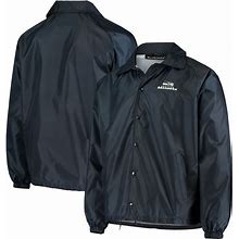 Men's College Navy Seattle Seahawks Coaches Classic Raglan Full-Snap Windbreaker Jacket Size: S