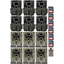 Browning Strike Force Pro X Trail Camera W SD Card Security Box Bundle 6 Pack