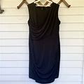 Lane Bryant Sleeveless Black Ruched Sheath Dress NEW Size 28 Cocktail LBD $90