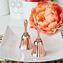 Rose Gold Metal Kissing Bell Or Wedding Bell From Fashioncraft Set Of 96
