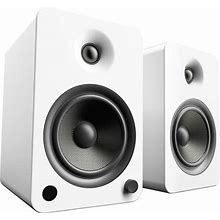 Kanto YU6 Powered Stereo Speakers With Bluetooth And Phono Preamp - Matte White