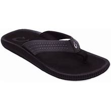 Men's Olukai Ulele Sandal - Black - Size 12