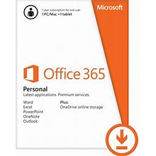 Microsoft Office 365 Personal 32/64-Bit 1-Year Subscription