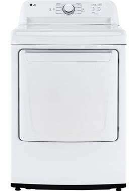 LG - 7.3 Cu. Ft. Smart Electric Dryer With Sensor Dry - White