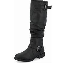 Journee Collection Womens Stormy Boot With Vegan Leather Uppers And