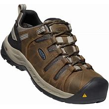 Keen Men's Flint II Steel Toe Waterproof Shoes - Brown, 10, 1023236-10D