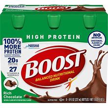 Boost High Protein Nutritional Shake - Chocolate - 6Pk