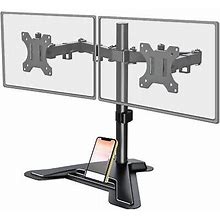 Mount Pro Dual Monitor Stand - Free Standing Full Motion Monitor Desk