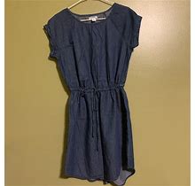 Old Navy Dresses | Gathered Waist Spring Dress | Color: Blue | Size: Xs