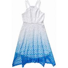 Bloome De Jeune Fille Dresses | Bloome De Jeune Fille Ombre Dress Nwt | Color: Blue/White | Size: 10