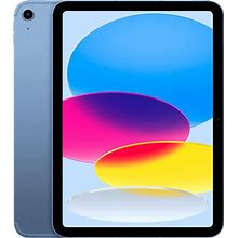 2022 Apple iPad (10.9-Inch, Wi-Fi + Cellular, 64GB) - Blue (Renewed)