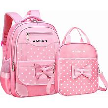School Backpack For Girls Cute Princess Primary Children Backpack - Pink