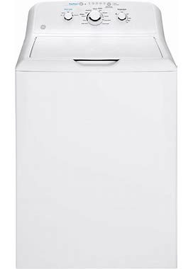 GE 4.2-Cu Ft Agitator Top-Load Washer (White) Stainless Steel | GTW335ASNWW