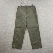 Gap Pants & Jumpsuits | Gap Clean Cut Khaki Tan Beige Relaxed Straight Leg Trousers Pants Womens 10 29 L | Color: Tan | Size: 10