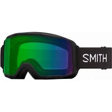 Smith Showcase OTG Ski & Snowboard Goggles In Black + Chromapop Everyday Green Mirror Lens
