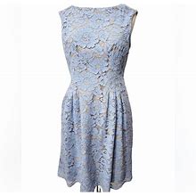 Vince Camuto Dresses | Vince Camuto Pastel Blue Lace Fit & Flare Dress | Color: Blue | Size: 12