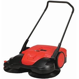 Bissell Commercial Walk Behind Sweeper: Battery-Operated, Triple Brush, 13.2 Gal Hopper Capacity Model: BG697