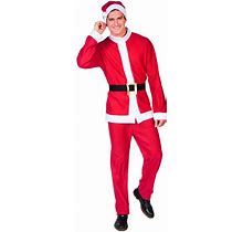 Northlight 34337591-RED Men's Red And White Santa Claus Christmas Costume Set - Plus Size