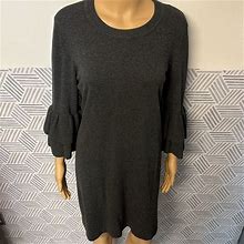 Nine West Knit Dress With Tiered Angel Sleeves. Perfect Winter Dress! | Color: Red | Size: Xl