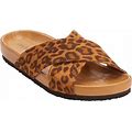 Women's The Gia Slip On Footbed Sandal By Comfortview In Animal (Size 7 M)
