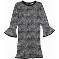 Michael Kors Womens Two Tone Tunic Dress, Black, Medium