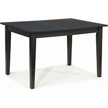 Arts And Crafts Black Rectangular Dining Table By Home Styles