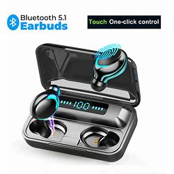 Bluetooth Earbuds, Wireless Bluetooth 5.0 Headphones, IPX7 Waterproof Touch Headphones In-Ear Sports Earphone, Build In 2000Mah