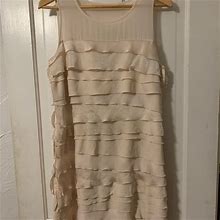 Loft Dresses | Ann Taylor Loft Formal Dress | Color: Cream | Size: 6