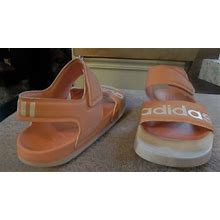 Adidas Adilette Sport Sandals Womens Size 11 Peach Color