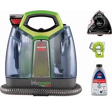 BISSELL Little Green Proheat Portable Carpet Cleaner | Titanium/Chacha Lime | 2513G