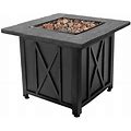 Endless Summer 30,000 Btu Lp Gas Outdoor Fire Pit Table With Lava Rock, Bronze
