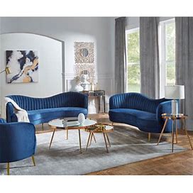 Willa Arlo™ Interiors Westerham 2 Piece Velvet Living Room Set Velvet In Brown/Gray | 33 H X 84 W X 35.5 D In | Wayfair Living Room Sets